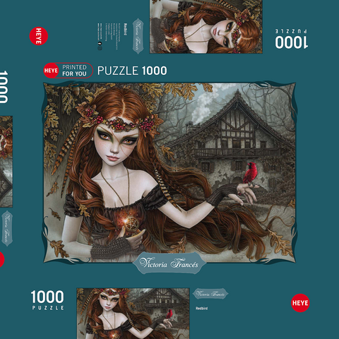 Redbird - Victoria Francés 1000 Puzzle Schachtel 3D Modell