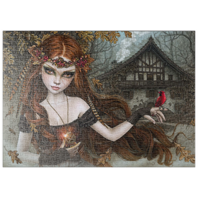 Darstellung des Puzzle Motivs Redbird - Victoria Francés - Puzzleteile: 500