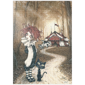 Darstellung des Puzzle-Motivs Tent - Victoria Francés - Misty Circus – Puzzleteile: 1000