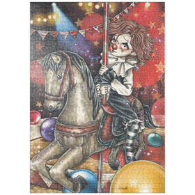 Darstellung des Puzzle-Motivs Carousel - Victoria Francés - Misty Circus – Puzzleteile: 1000