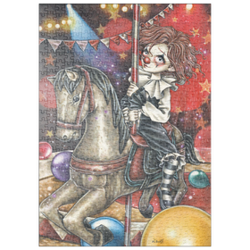 Darstellung des Puzzle-Motivs Carousel - Victoria Francés - Misty Circus – Puzzleteile: 500