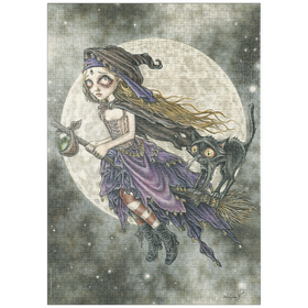 Darstellung des Puzzle-Motivs Broom - Victoria Francés - Misty Circus – Puzzleteile: 1000