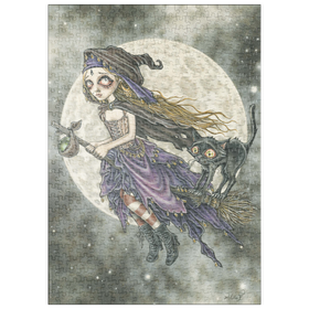 Darstellung des Puzzle-Motivs Broom - Victoria Francés - Misty Circus – Puzzleteile: 500