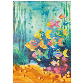 Darstellung des Puzzle Motivs Shoal of Fish - Gabila - Lovely Times - Puzzleteile: 200