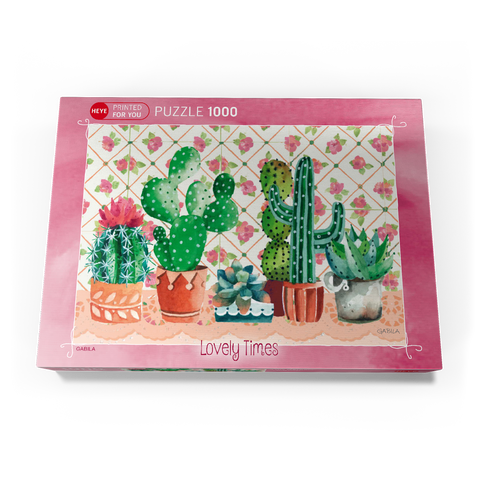 Cactus Family - Gabila - Lovely Times 1000 Puzzle Schachtel Ansicht3