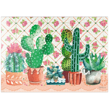 puzzleplate Cactus Family - Gabila - Lovely Times 1000 Puzzle
