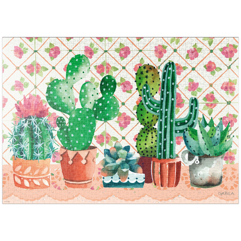 puzzleplate Cactus Family - Gabila - Lovely Times 1000 Puzzle