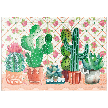 puzzleplate Cactus Family - Gabila - Lovely Times 500 Puzzle