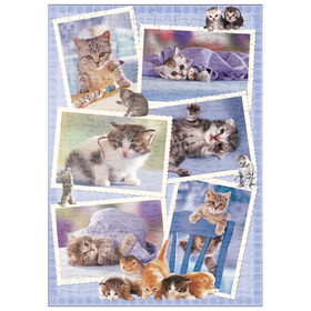 Darstellung des Puzzle-Motivs Cats - Monika Wegner - Little Friends – Puzzleteile: 200