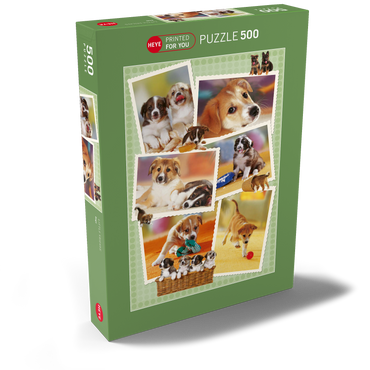 Dogs - Monika Wegner - Little Friends 500 Puzzle Schachtel Ansicht2