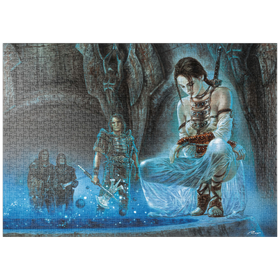 Darstellung des Puzzle Motivs Meditation - Luis Royo - Fantasies - Puzzleteile: 1000