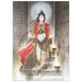 Darstellung des Puzzle Motivs Stairs - Luis Royo - Dead Moon - Puzzleteile: 500