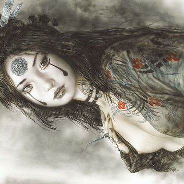 Sadness - Luis Royo - Dead Moon 1000 Puzzle 3D Modell