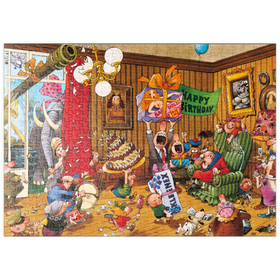 Darstellung des Puzzle-Motivs Birthday - Jean-Jacques Loup - Cartoon Classics – Puzzleteile: 500