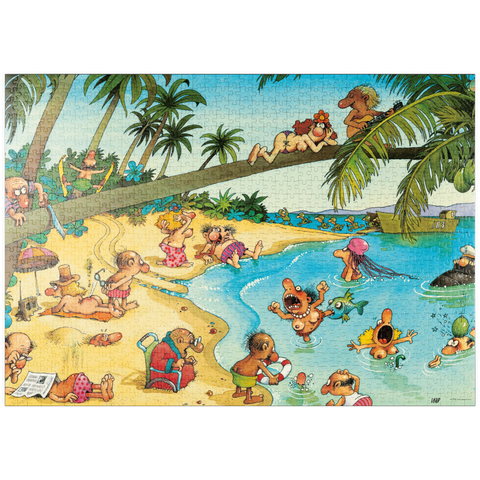 puzzleplate Beachies - Jean-Jacques Loup - Cartoon Classics 1000 Puzzle