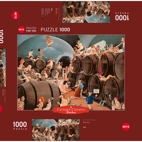 Vino - Blachon - Cartoon Classics 1000 Puzzle Schachtel 3D Modell