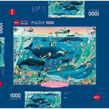 Ocean - Blachon - Cartoon Classics 1000 Puzzle Schachtel 3D Modell