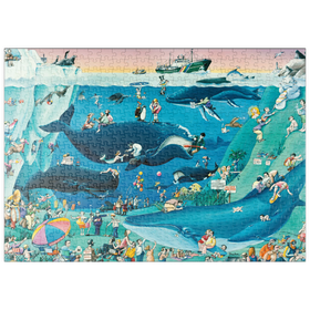Darstellung des Puzzle Motivs Ocean - Blachon - Cartoon Classics - Puzzleteile: 500