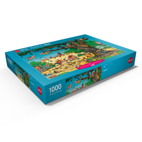 Darstellung des Puzzle Motivs Playground - Jean-Jacques Loup - Cartoon Classics - Puzzleteile: 1000