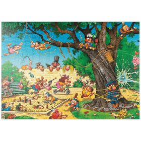 Darstellung des Puzzle Motivs Playground - Jean-Jacques Loup - Cartoon Classics - Puzzleteile: 1000