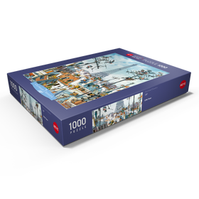 Alternative Darstellung des Puzzle-Motivs Eiffel Tower - Jean-Jacques Loup - Cartoon Classics – Puzzleteile: 1000