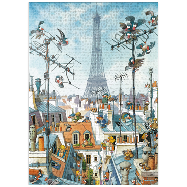 puzzleplate Eiffel Tower - Jean-Jacques Loup - Cartoon Classics 1000 Puzzle
