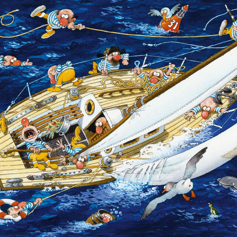 Sailors - Jean-Jacques Loup - Cartoon Classics 1000 Puzzle 3D Modell