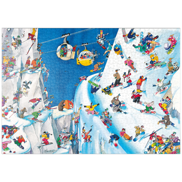 puzzleplate Snowboards - Blachon - Cartoon Classics 1000 Puzzle