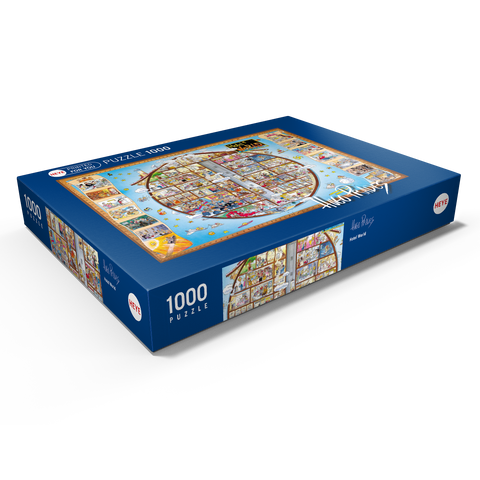 Hotel World - Hugo Prades 1000 Puzzle Schachtel Ansicht1