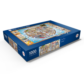 Darstellung des Puzzle Motivs Hotel World - Hugo Prades - Puzzleteile: 1000