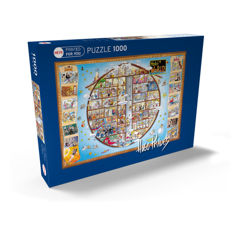 Hotel World - Hugo Prades 1000 Puzzle Schachtel Ansicht2