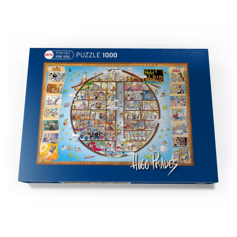 Hotel World - Hugo Prades 1000 Puzzle Schachtel Ansicht3