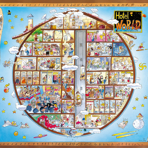 Hotel World - Hugo Prades 1000 Puzzle 3D Modell