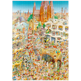 Darstellung des Puzzle Motivs Barcelona - Hugo Prades - Puzzleteile: 1000