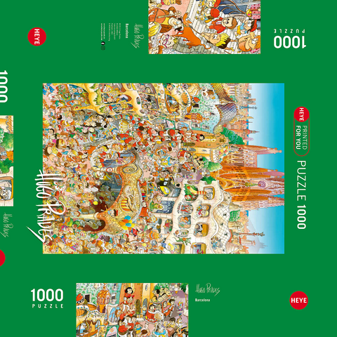 Barcelona - Hugo Prades 1000 Puzzle Schachtel 3D Modell