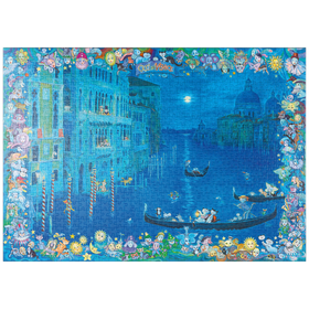 Darstellung des Puzzle Motivs Cats in Venice - Sven Hartmann - Puzzleteile: 1000