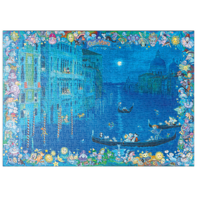 Darstellung des Puzzle-Motivs Cats in Venice - Sven Hartmann – Puzzleteile: 500
