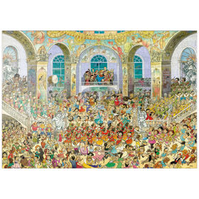 Darstellung des Puzzle Motivs Ballroom - Hugo Prades - Puzzleteile: 1000