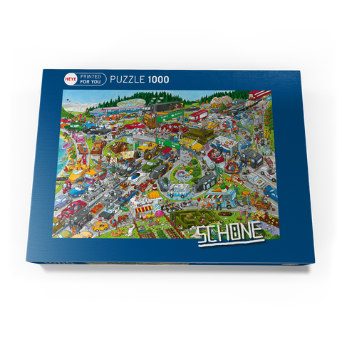 Traffic Jam - Christoph Schöne 1000 Puzzle Schachtel Ansicht3