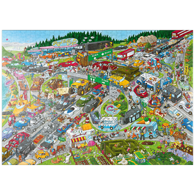Darstellung des Puzzle-Motivs Traffic Jam - Christoph Schöne – Puzzleteile: 1000