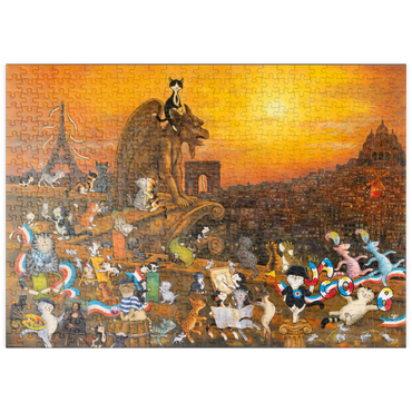puzzleplate Cats in Paris - Sven Hartmann 500 Puzzle