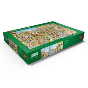 Alternative Darstellung des Puzzle-Motivs Carnival in Rio - Hugo Prades – Puzzleteile: 1000