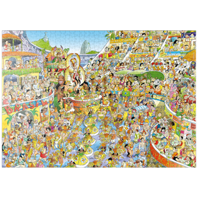 Darstellung des Puzzle-Motivs Carnival in Rio - Hugo Prades – Puzzleteile: 1000