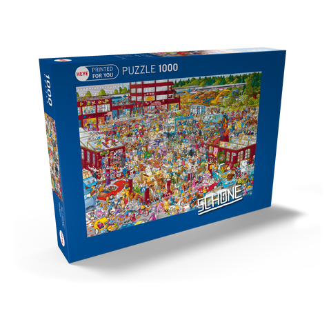 Flea Market - Christoph Schöne 1000 Puzzle Schachtel Ansicht2