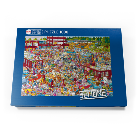 Flea Market - Christoph Schöne 1000 Puzzle Schachtel Ansicht3