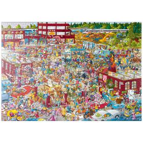 Darstellung des Puzzle-Motivs Flea Market - Christoph Schöne – Puzzleteile: 1000