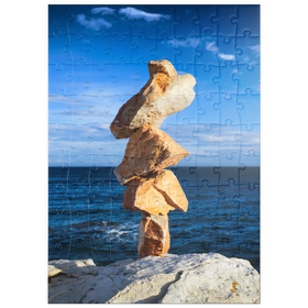 Darstellung des Puzzle Motivs Steinturm - Puzzleteile: 100