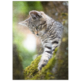 Darstellung des Puzzle-Motivs Baumkatze – Puzzleteile: 200