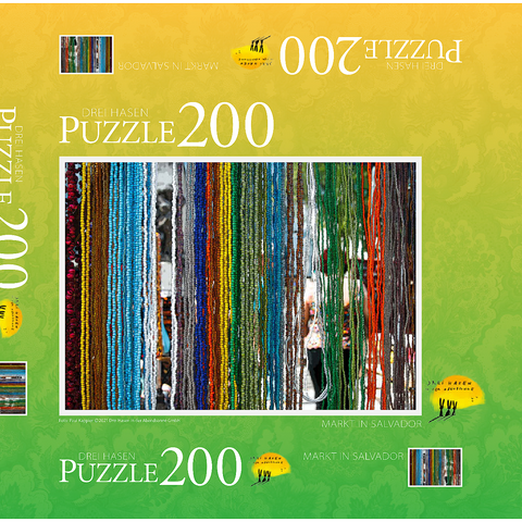 Markt in Salvador 200 Puzzle Schachtel 3D Modell