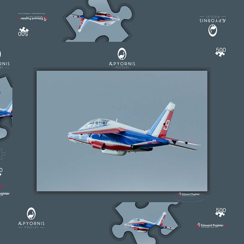 Dassault / Dornier Alpha Jet - Patrouille de France 500 Puzzle Schachtel 3D Modell